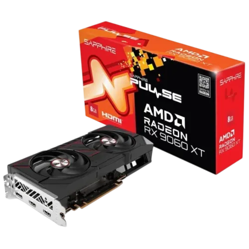 Sapphire PULSE AMD Radeon RX 9060 XT 8GB GPU GDDR6 Tarjeta Gráfica