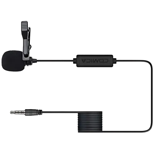 COMICA Micrófono Lavalier para Smartphone TRRS 4.5 m