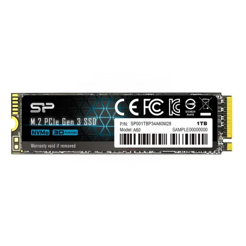 SSD Silicon Power P34A60 1TB NVMe PCIe Gen3 x4 M.2 2280