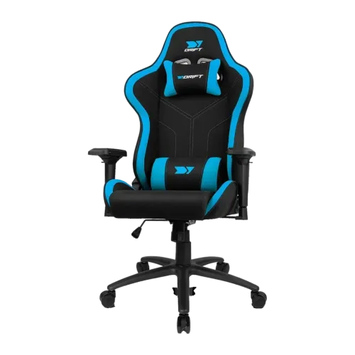 Silla Gaming Drift DR110 Negro/Azul Tela Transpirable 4D 150kg