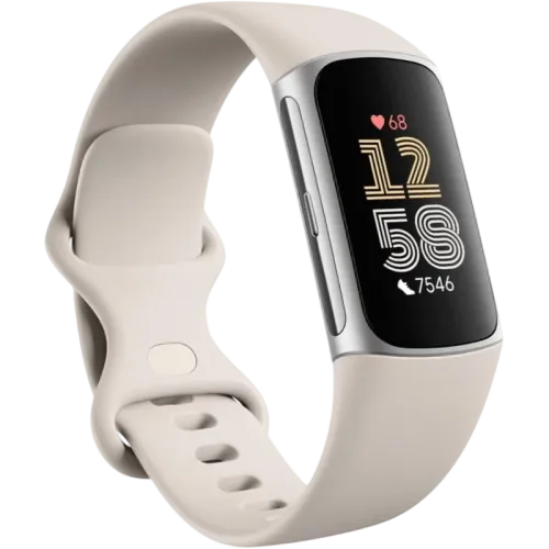Fitbit Charge 6 Plata 1,04 pulgadas AMOLED GPS NFC 7 días +40 deportes 5ATM Pulsera de actividad