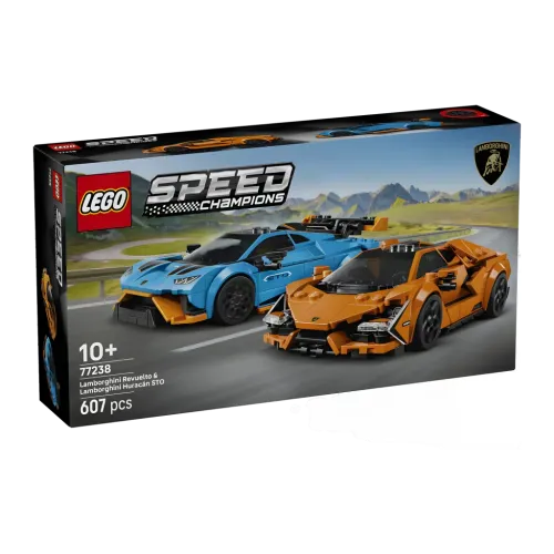 Set de construcción LEGO Speed Champions 77238 Lamborghini Revuelto y Huracán STO