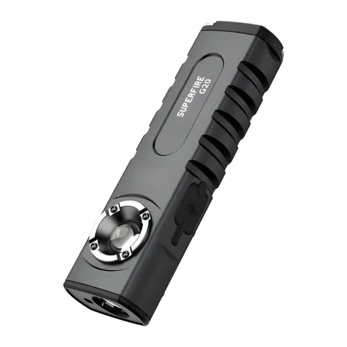 Linterna LED Superfire G20 Negro Recargable 470 lúmenes