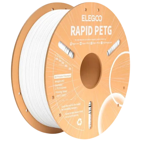ELEGOO Rapid PETG Blanco para Impresoras 3D FDM Filamento 1.75mm Bobina de 1kg