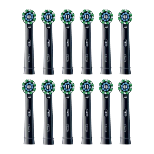 Cabezales de recambio Oral-B Pro CrossAction Pack 12 unidades Negro