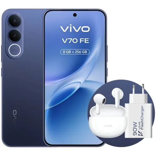 Vivo V70 FE 5G 8GB/256GB Azul 6,83 pulgadas AMOLED 120Hz 200MP 7000mAh NFC + Cargador 90W + Auriculares