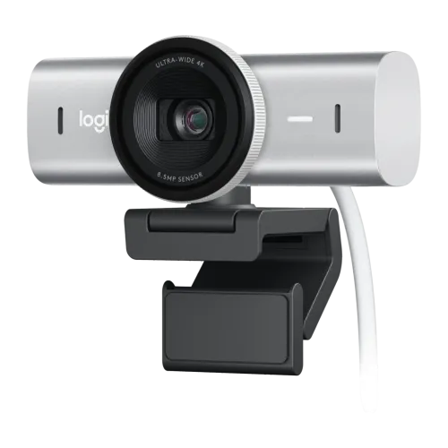 Webcam Logitech MX Brio 4K Ultra HD Micrófono Dual 30fps USB-C Gris