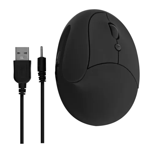 Ratón T'nB Negro Inalámbrico Ergonómico Vertical MWERGOVMN