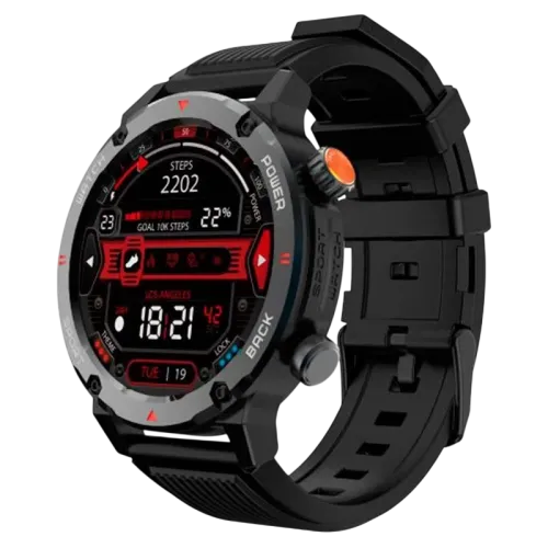 Imiki D2 Negro 1,43 pulgadas AMOLED GPS 30 días +100 deportes 2ATM Smartwatch