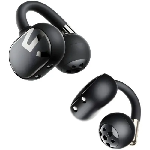 SoundPEATS Clip1 Negro Open-Ear Bluetooth 5.3 50h IPX5 Multipunto Auriculares inalámbricos