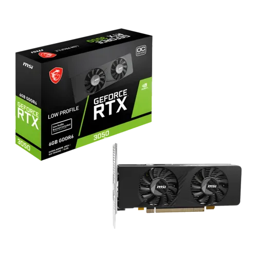 Tarjeta gráfica MSI GeForce RTX 3050 LP E 6G OC 6GB GDDR6
