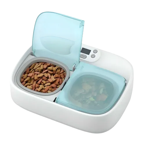 Petoneer Two-Meal Feeder Comedero Inteligente Para Mascotas Programable con APP Ideal para separar comida Seca de Comida Húmeda
