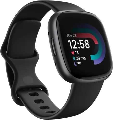 Fitbit Versa 4 Negro AMOLED GPS NFC 6 días +40 deportes 5ATM Smartwatch