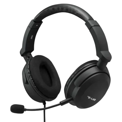 The G-Lab Korp Carbon Negro con micrófono Auriculares