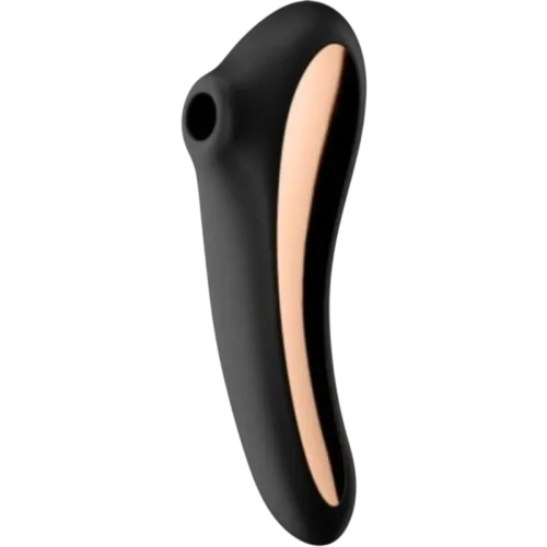 Satisfyer Dual Kiss Vibrador Air Pulse Negro
