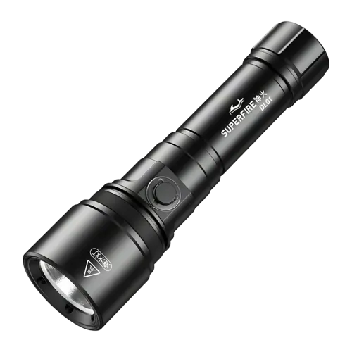 Linterna LED Superfire DL01 Negro Recargable 1400 lúmenes 270 m