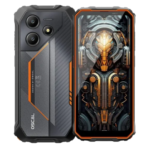 Oscal Marine 2 8GB/128GB Naranja Rugged IP68/IP69K 6,56 pulgadas IPS 90Hz 16MP 11000mAh 18W NFC