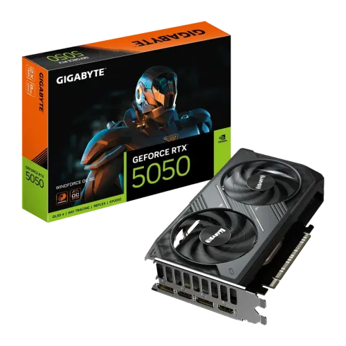 Tarjeta gráfica Gigabyte GeForce RTX 5050 Windforce OC 8GB GDDR6