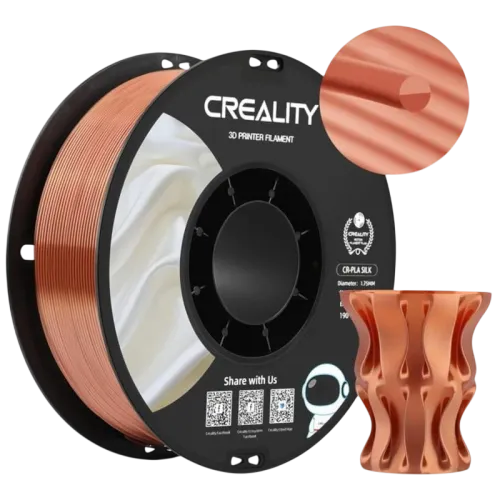 Filamento Creality PLA CR-Silk Cobre y Oro 1.75mm Bobina de 1kg