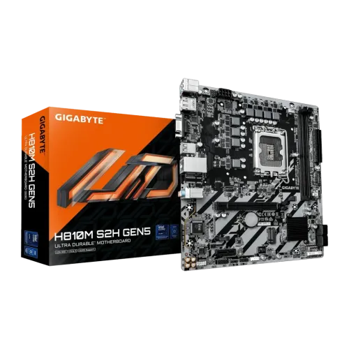 Placa base Gigabyte H810M S2H GEN5 Intel H810 LGA1851 DDR5 Micro ATX Marrón