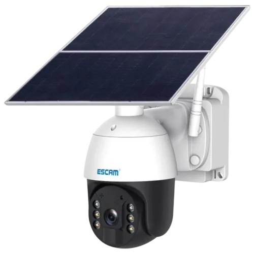 Escam QF724 Blanco 4G Solar Cámara de vigilancia