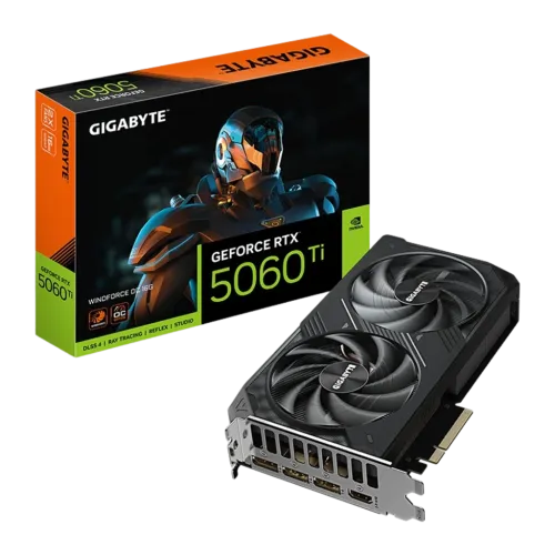 Tarjeta gráfica GIGABYTE GeForce RTX 5060 Ti WINDFORCE OC