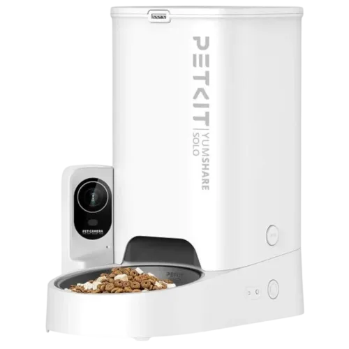 Petkit Yumshare Solo Con Cámara Blanco Comedero Automático
