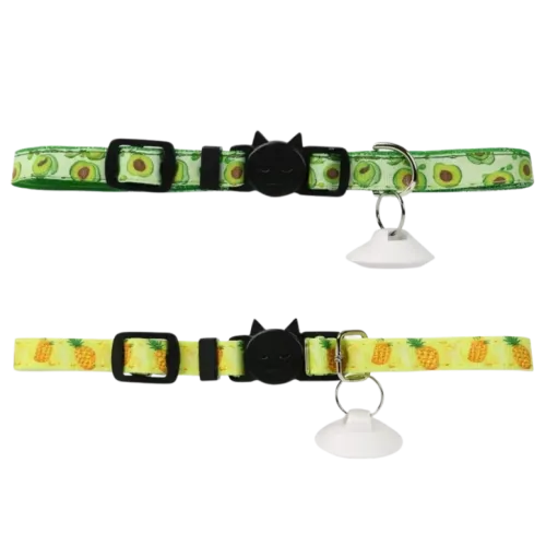 2 Collares Amarillo/Verde de Reconocimiento para comederos y bebederos CATLINK