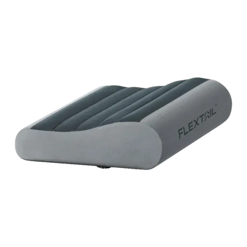 Almohada inflable Flextail Zero Pillow Gris Espuma viscoelástica + TPU