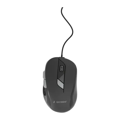Ratón Gembird Negro Con cable USB tipo A MUS-6B-01