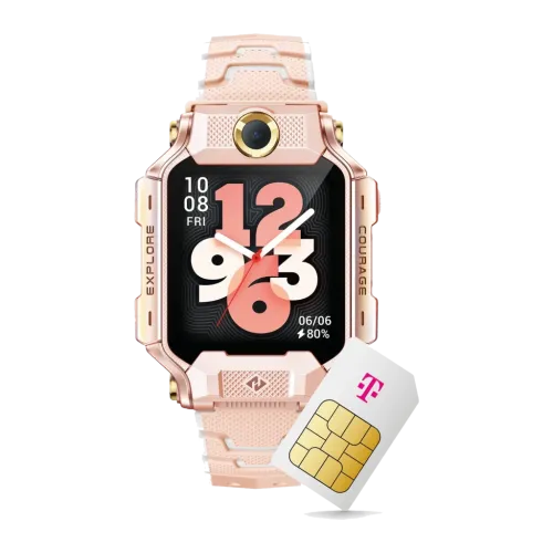 Imoo Watch Phone X10 4G Rosa 1,6 pulgadas OLED GPS IP68