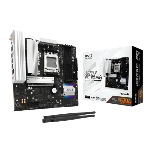Placa base ASRock A620AM Pro RS WiFi AMD A620 AM5 DDR5 Micro ATX Negro