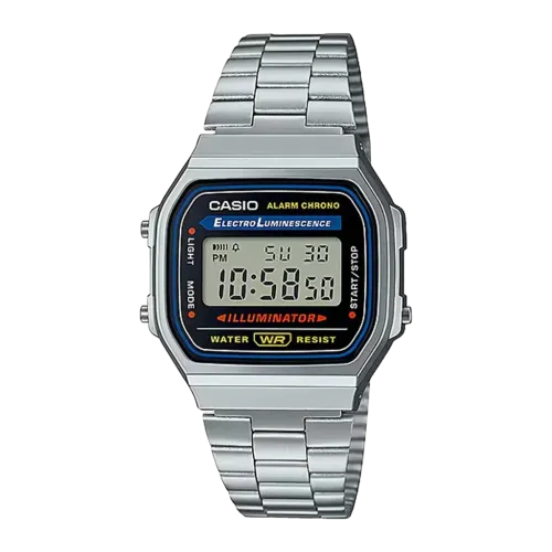 Casio A168WA-1WDF Cronógrafo Alarma Calendario Batería 7 Años 3ATM