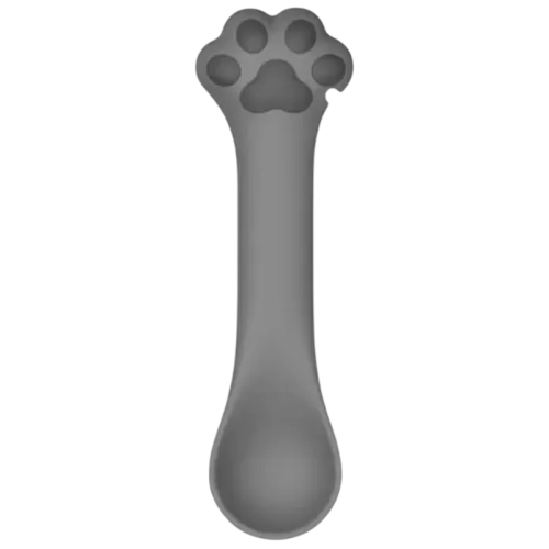 Cuchara abrelatas de silicona Lovely Paw Gris