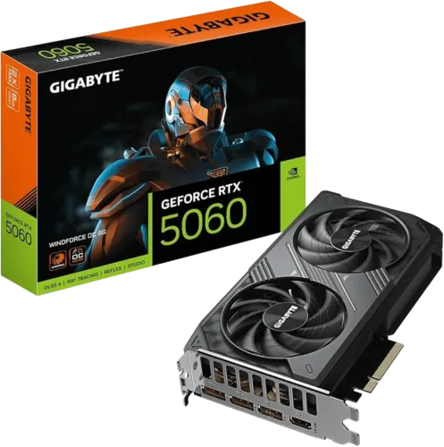 Tarjeta gráfica Gigabyte GeForce RTX 5060 WINDFORCE OC 8GB GDDR7