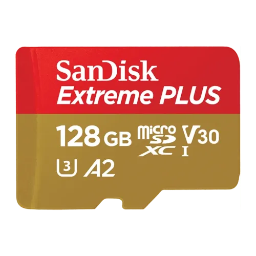 SanDisk Extreme 128GB 190MB/s V30 A2 U3 Tarjeta microSD
