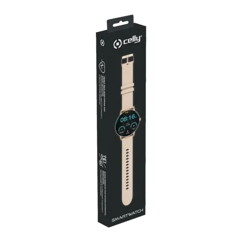Celly Trainer Round 2 Rosa 1,28 pulgadas GPS 5 días Smartwatch