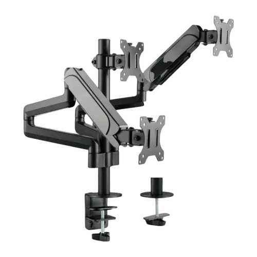 Soporte de mesa Equip 650134 Mesa Triple Giratorio 360° 17-27 pulgadas