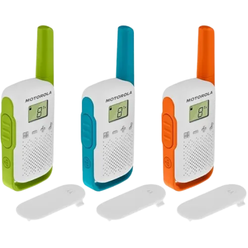 Motorola T42 two-way Juego de 3 Walkie Talkie PMR446  16 Canales  Alcance 4 Km
