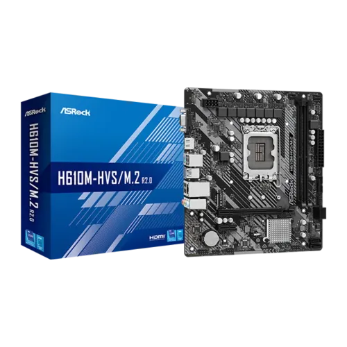 Placa base ASRock H610M-HVS/M.2 R2.0 Intel H610 LGA1700 DDR4 mATX