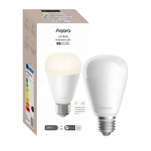 Bombilla Inteligente Aqara LED Bulb T2 CCT Blanca y Color 2700-6500K Zigbee + Thread 10,5W