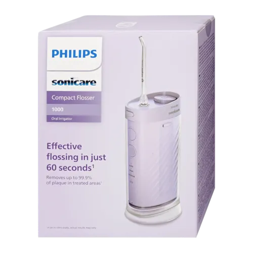 Irrigador dental Philips Sonicare Compact Flosser 1000 Sin Cable Recargable Púrpura HX3333