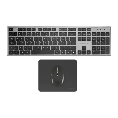 Tacens Zenith Combo Inalámbrico 3en1 DualLink Negro Español