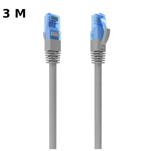 Cable de Red RJ45 Cat6 UTP CCA AWG26 hasta 1000Mbps 3m Aisens A135-0778 Gris