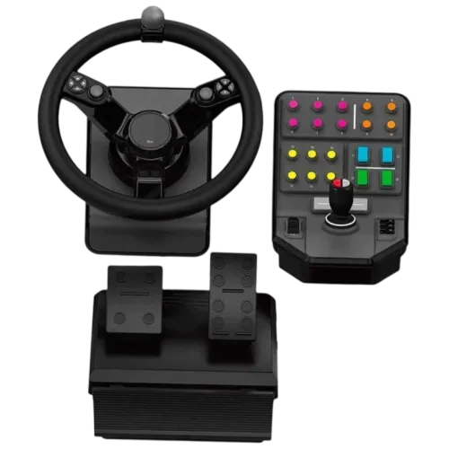 Logitech G Heavy Equipment Bundle PC Negro USB 2.0 Volante + Pedales