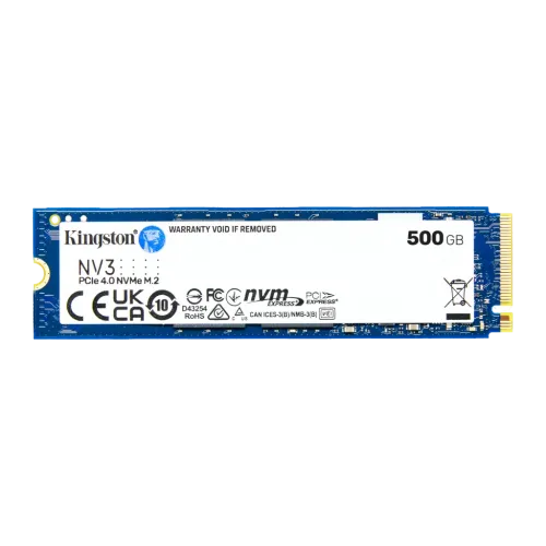 Kingston NV3 500GB NVMe M.2 PCIe 4.0 2280 5000MB/s SSD