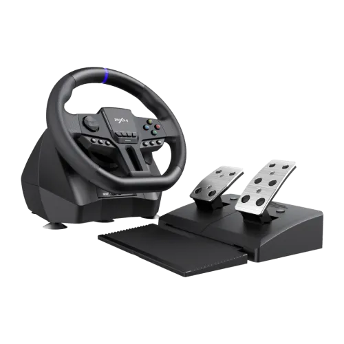 Volante gaming PXN V900 Gen2 Doble motor de vibración PC/Xbox/PS/Switch Negro