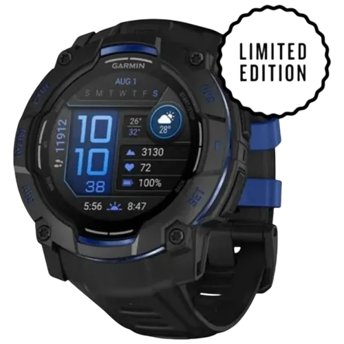 Garmin Instinct 3 50 mm Negro Correa Negro/Azul 1,3 pulgadas AMOLED 24 días 10ATM Smartwatch