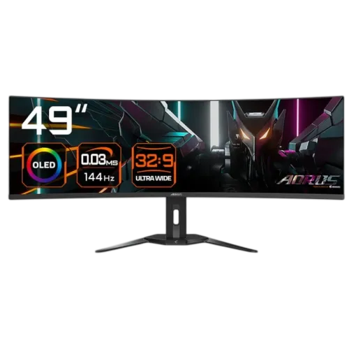 Gigabyte Aorus CO49DQ Negro 49 pulgadas DQHD OLED 144Hz 3ms FreeSync Premium Pro curvo UltraWide Monitor