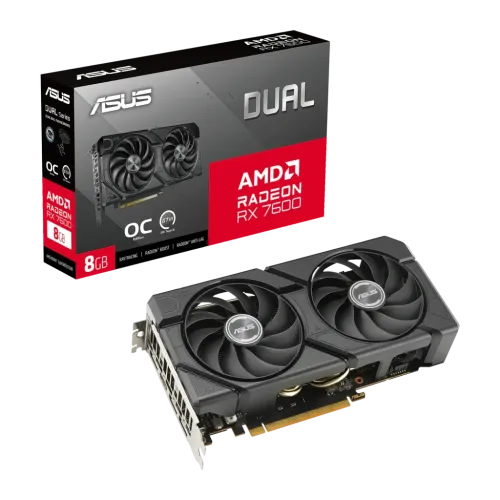 Tarjeta gráfica ASUS Dual Radeon RX 7600 OC EVO 8GB GDDR6